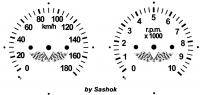 Мотоспорт: Шкалы для спидометра и тахометра на яву