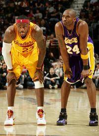 Новости баскетбола: LeBron James vs Kobe Bryant